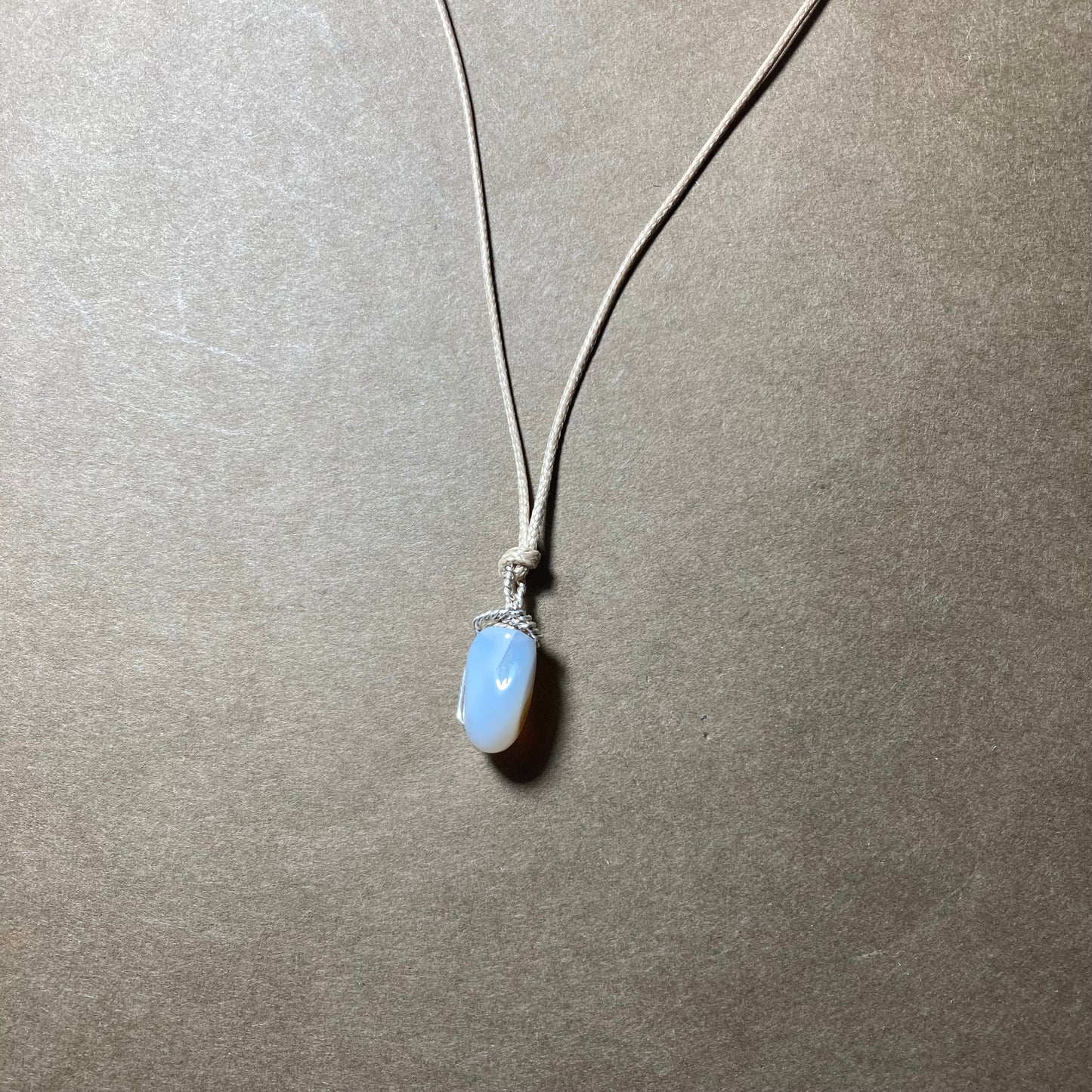 Collier Agate Blanche