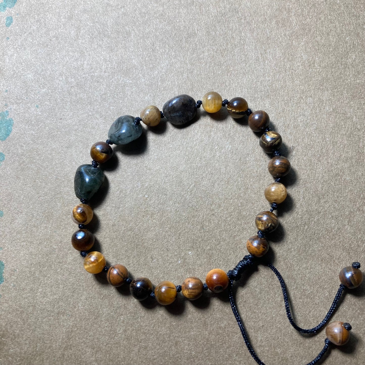 Bracelet Oeil de tigre/Labradorite