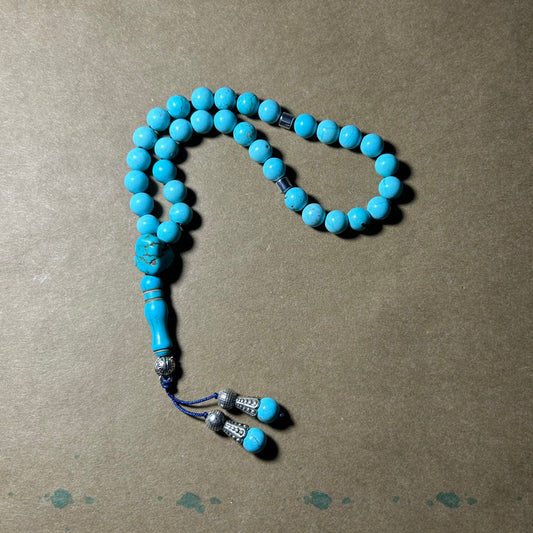 Sebha Turquoise 8mm (33 PCS).