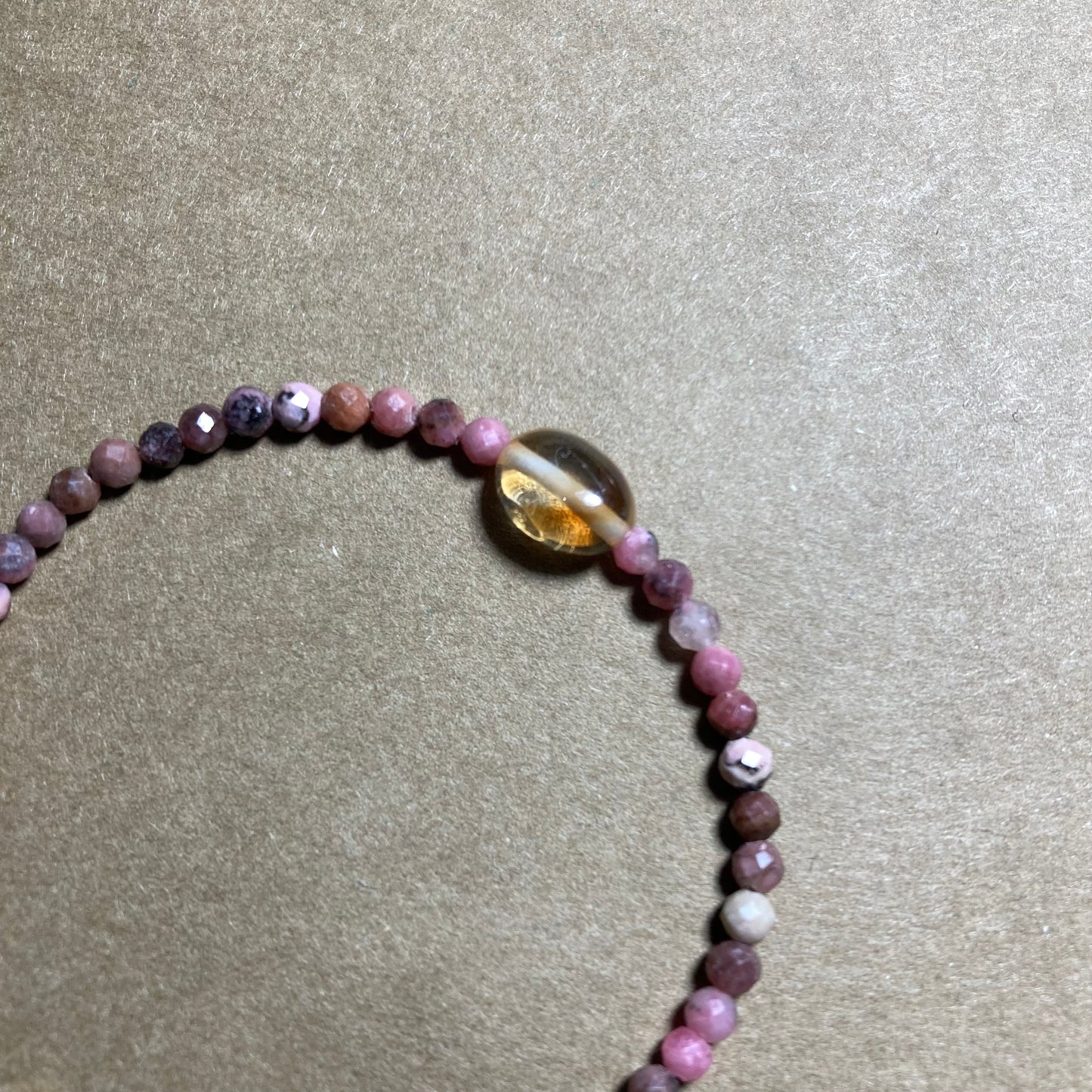 Bracelet Rhodonite/Citrine