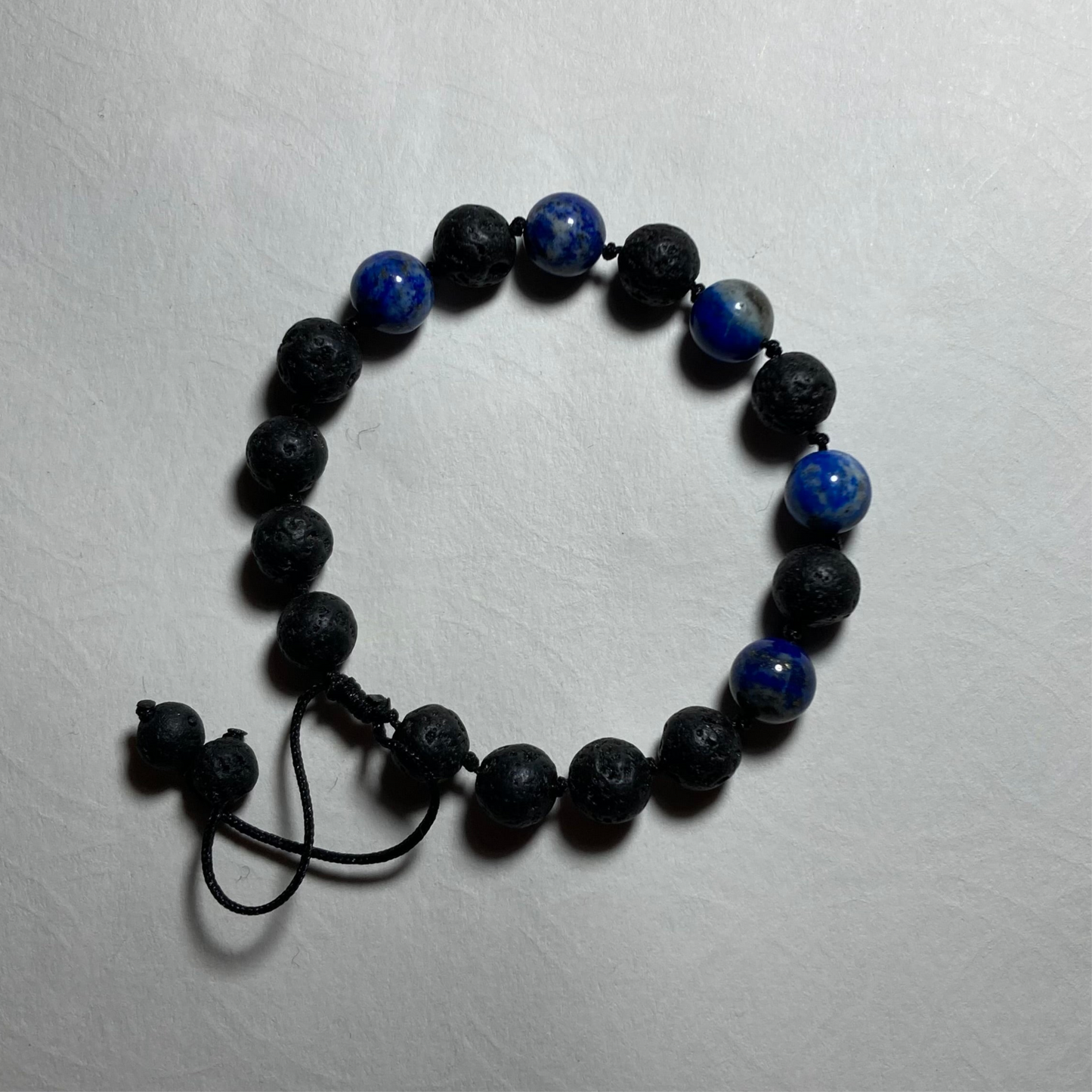 Bracelet Lapis-lazuli/Lave Volcanique