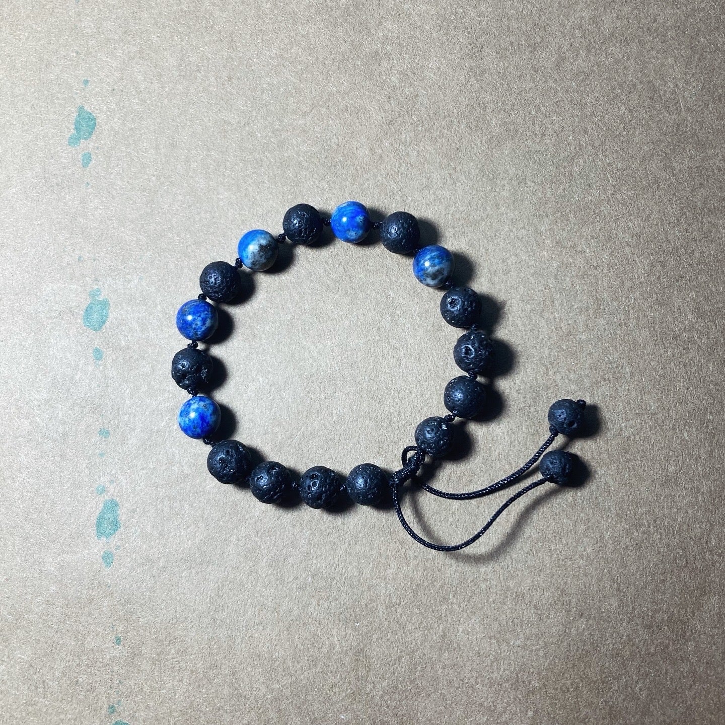 Bracelet Lapis-lazuli/Lave Volcanique