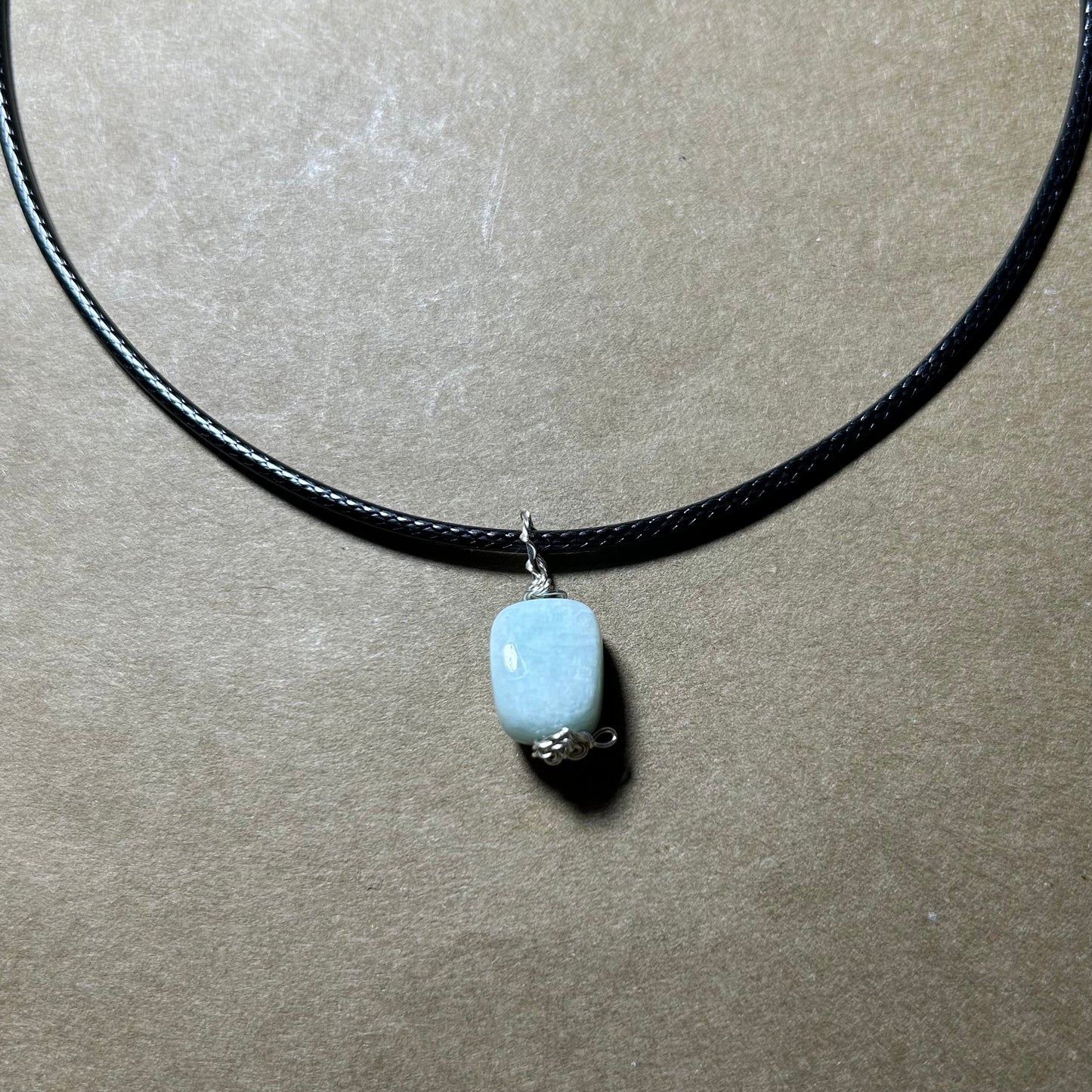 Ras de cou Amazonite.