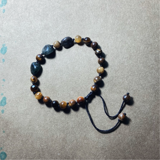 Bracelet Oeil de tigre/Labradorite