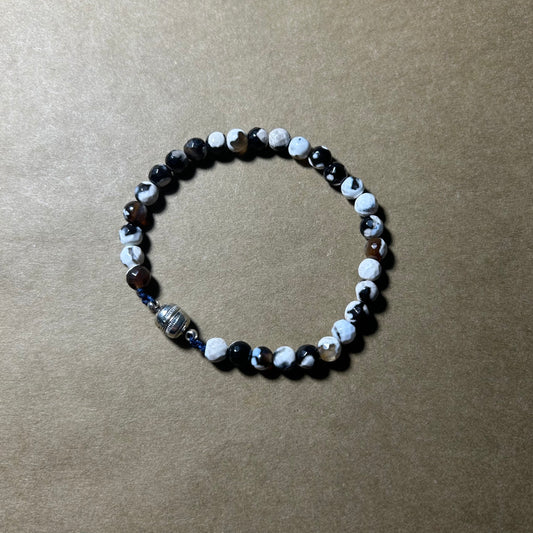 Bracelet Agate Facetté (🧲).