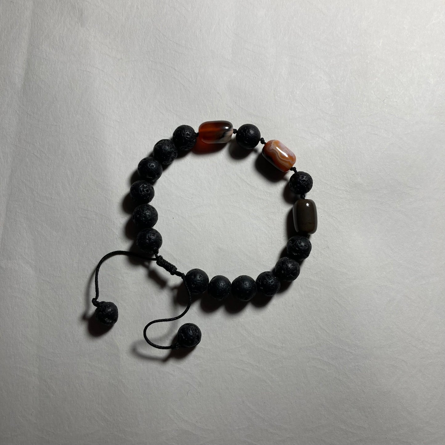 Bracelet Lave Volcanique/Agate