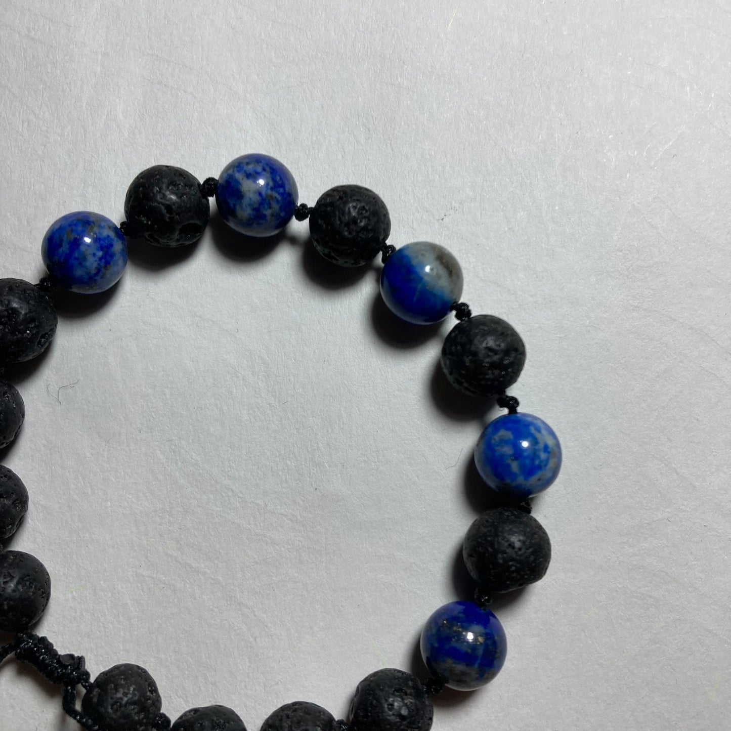 Bracelet Lapis-lazuli/Lave Volcanique