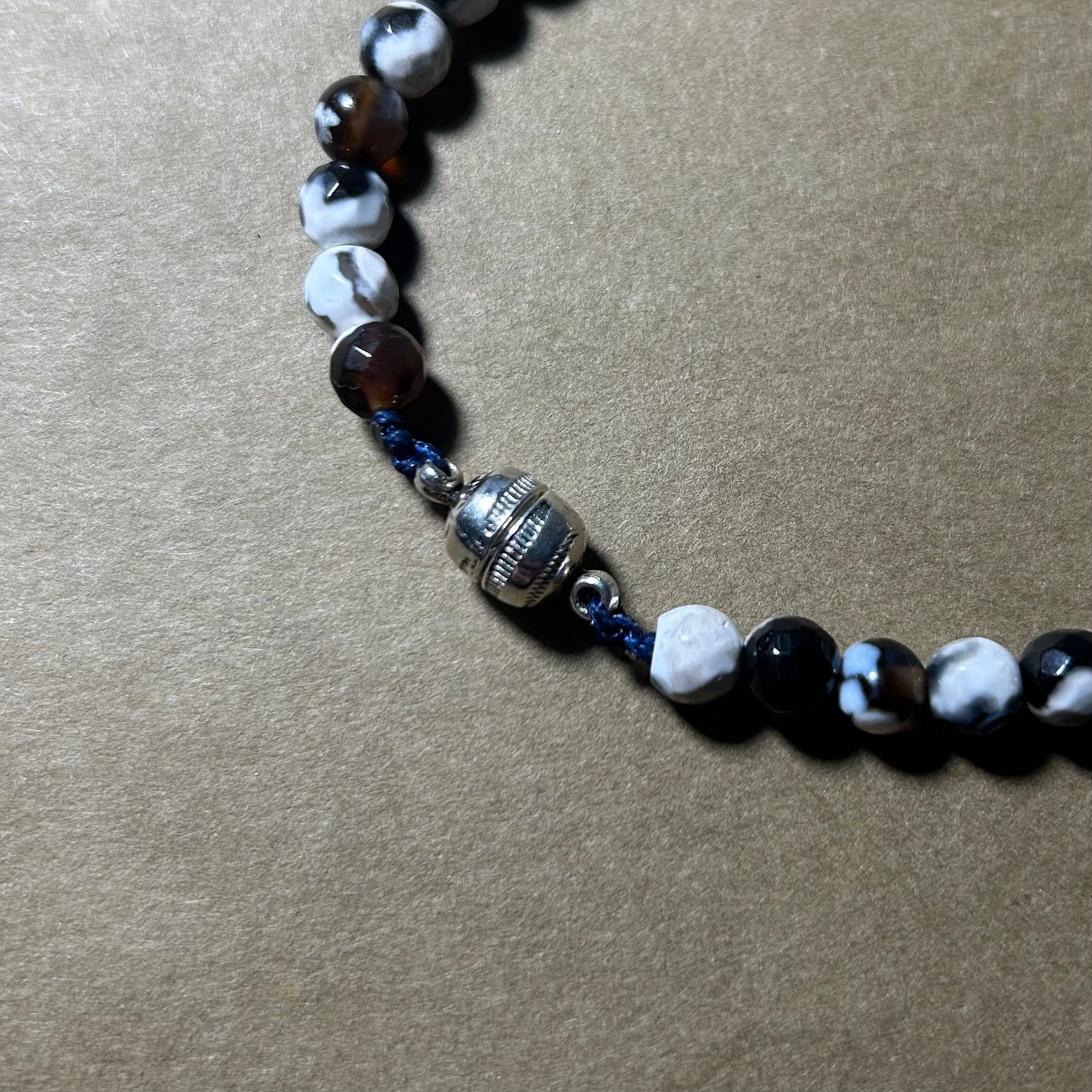 Bracelet Agate Facetté (🧲).